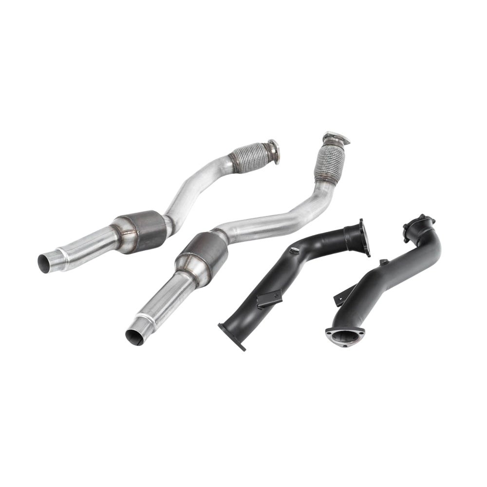 Milltek Large Bore Downpipes and Hi-Flow Sports Cats Exhaust Audi S7 Sportback 4.0 TFSi Quattro S-Tronic 12-18