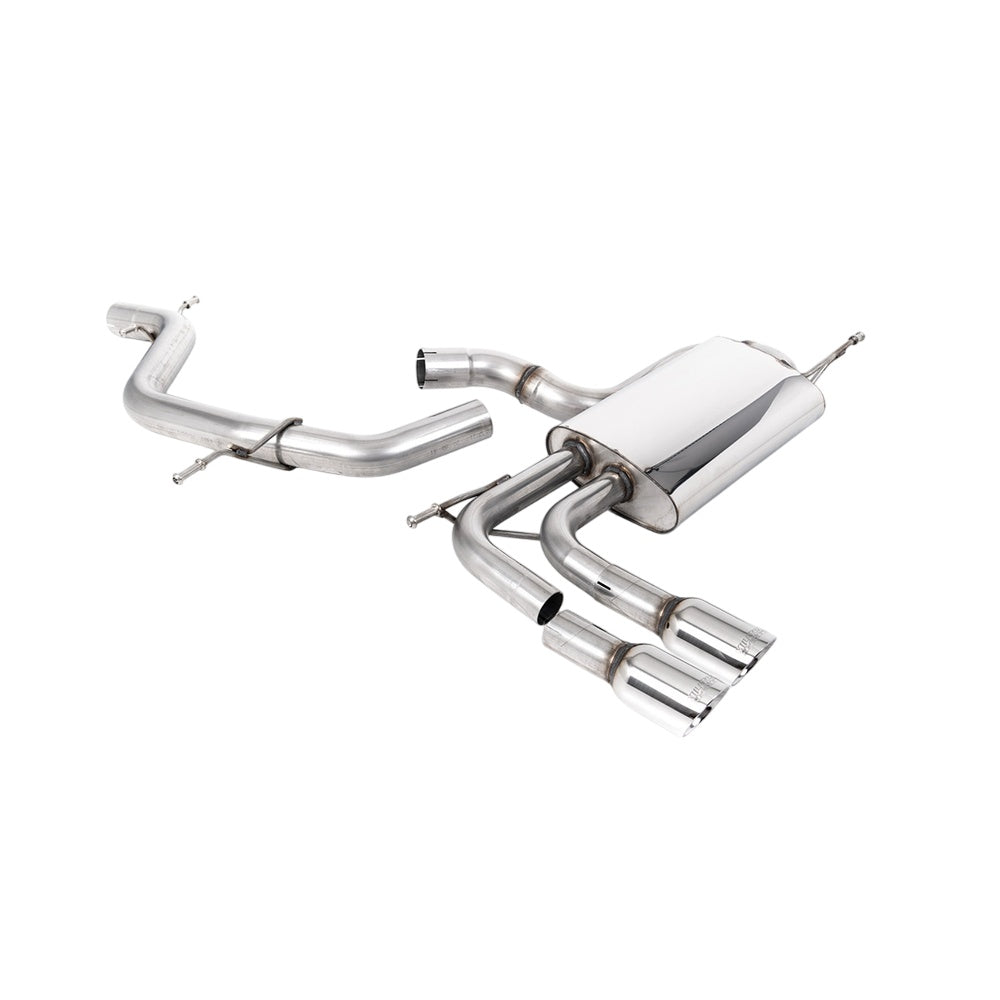 Milltek Cat Back Exhaust Audi A3 2.0T FSI 2WD 5-Door Sportback 03-12