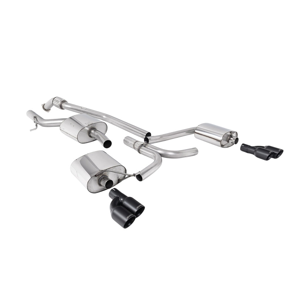 Milltek Cat Back Exhaust Audi A5 Coupe S-Line 2.0 TFSi 2WD and Quattro (Tiptronic only) 08-25