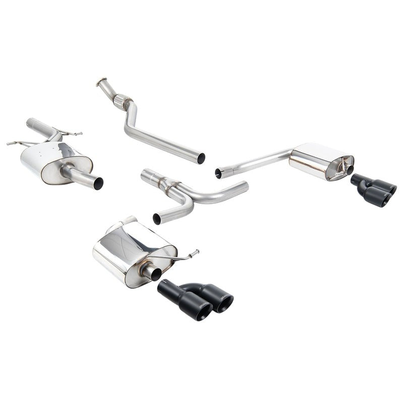 Milltek Cat Back Exhaust Audi A4 2.0 TFSI S line B8 2WD Quattro manual Saloon Avant 08-11