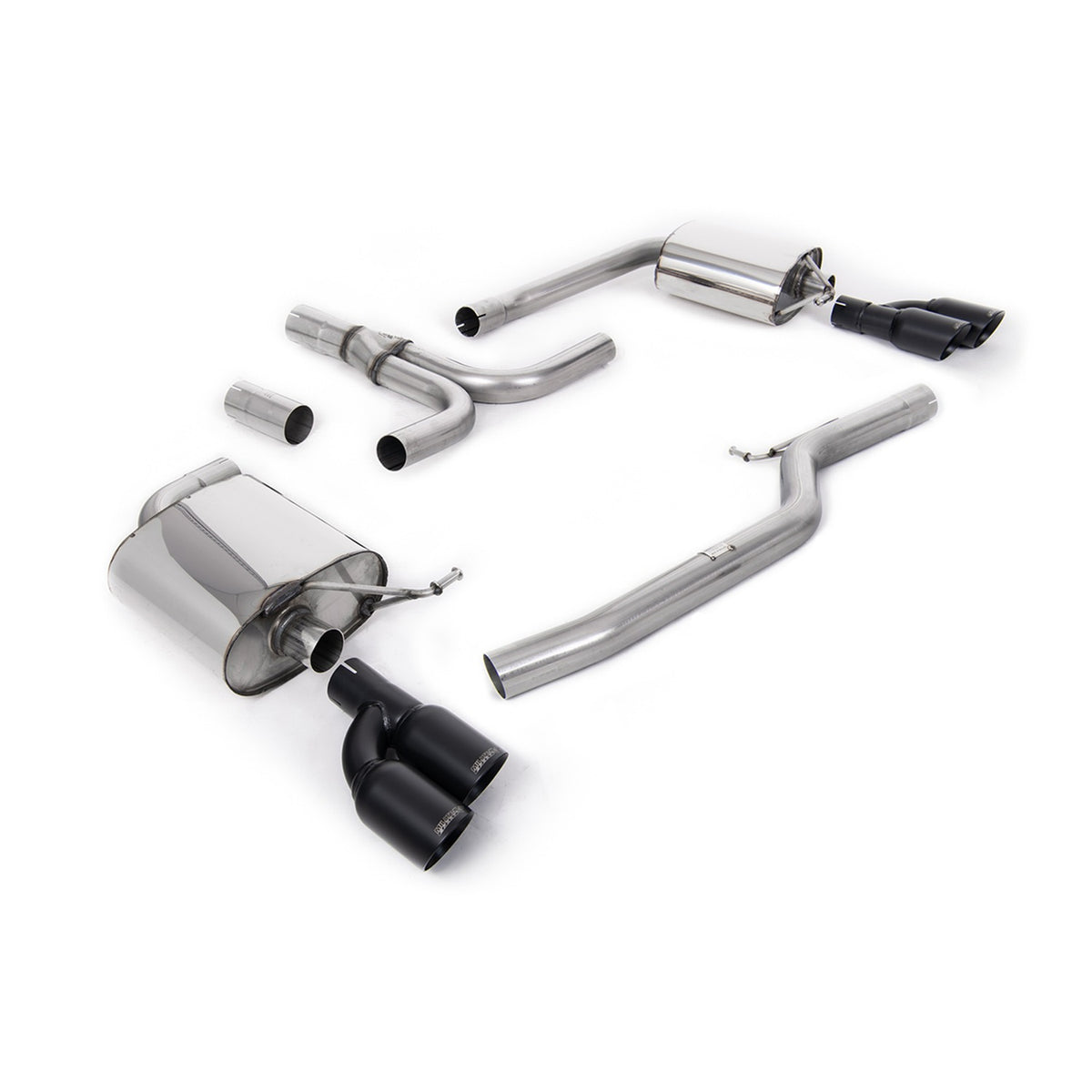 Milltek Cat Back Exhaust Audi A5 Cabriolet 3.0 TDi DPF Quattro 09+