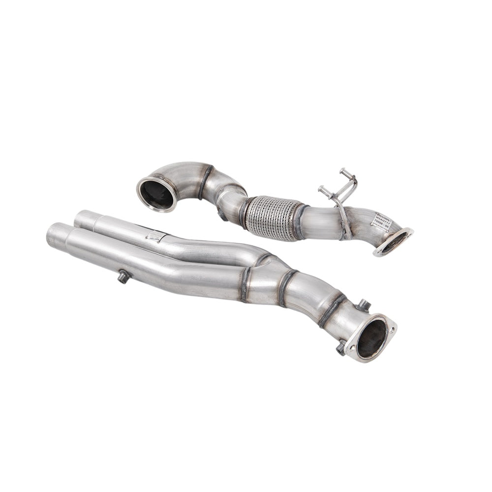 Milltek Large-bore Downpipe and De-cat Exhaust Audi TT Mk3 TTRS 2.5TFSi Quattro (OPF/GPF Models) 19-25