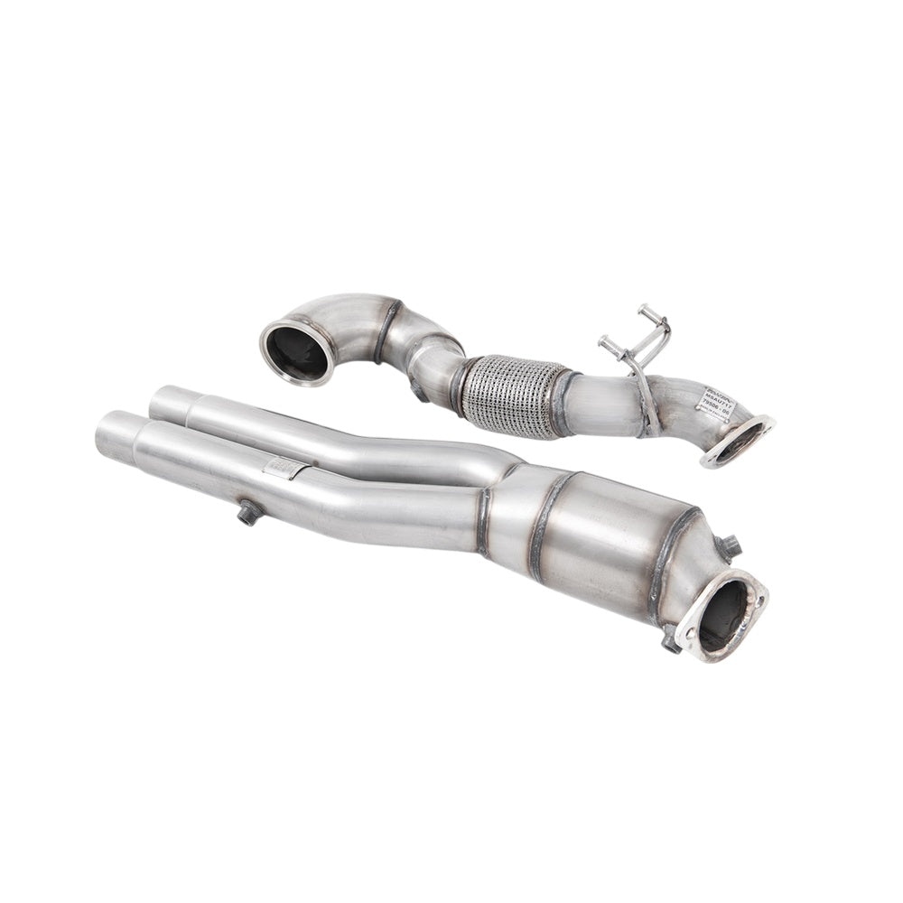 Milltek Large Bore Downpipe and Hi-Flow Sports Cat Exhaust Audi RS3 Saloon / Sedan 400PS (8Y MQB EVO) OPF/GPF Models 21-25