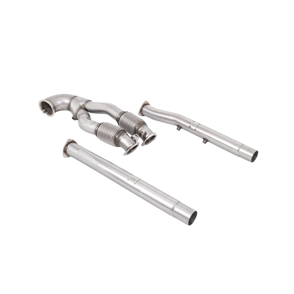 Milltek Large-bore Downpipe and De-cat Exhaust Audi TT Mk3 TTRS 2.5TFSi Quattro (OPF/GPF Models) 19-25