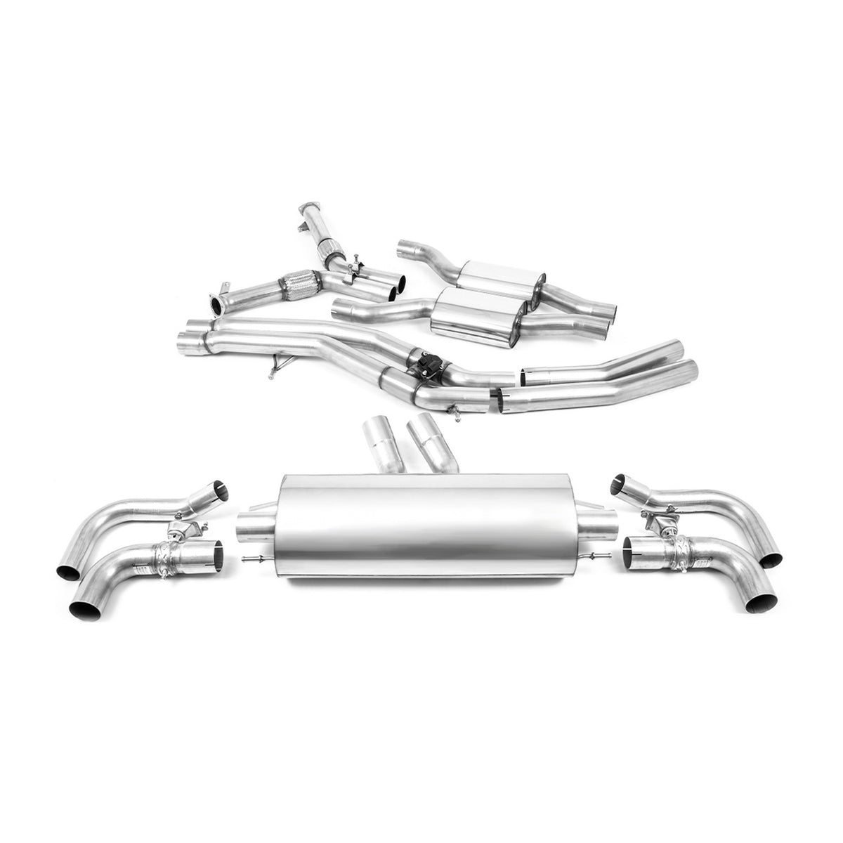 Milltek Cat Back Exhaust Audi RSQ8 4.0 V8 Bi-Turbo Non-OPF/GPF 20+