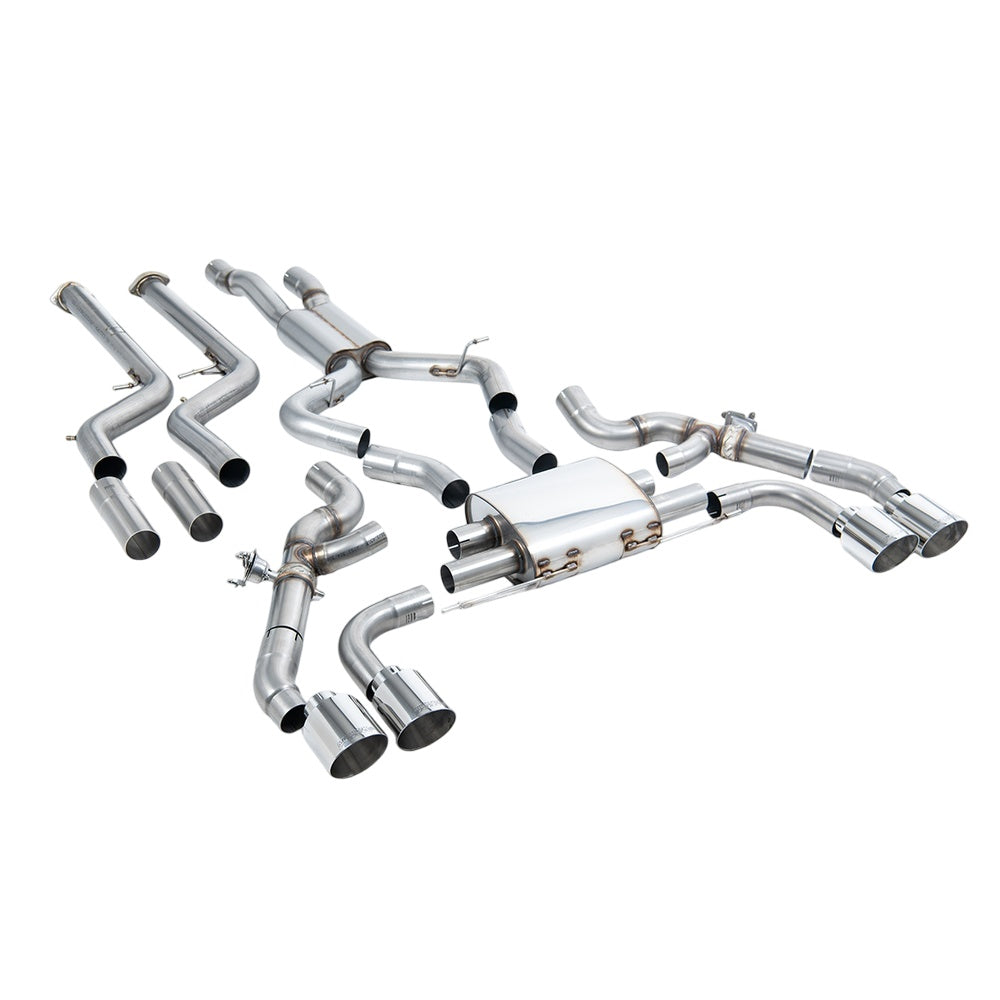 Milltek Downpipe-back Exhaust BMW X4 X4M / X4M Comp (G02) 3.0 (with OPF/GPF S58 Engine LCI only) 22-25