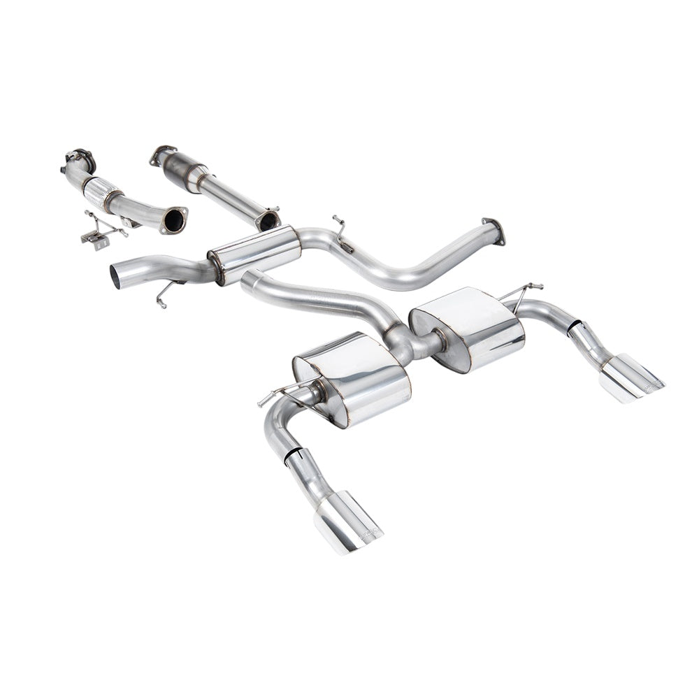 Milltek Turbo-back including Hi-Flow Sports Cat Exhaust Ford Focus Mk2 RS 2.5T 305PS 09-10