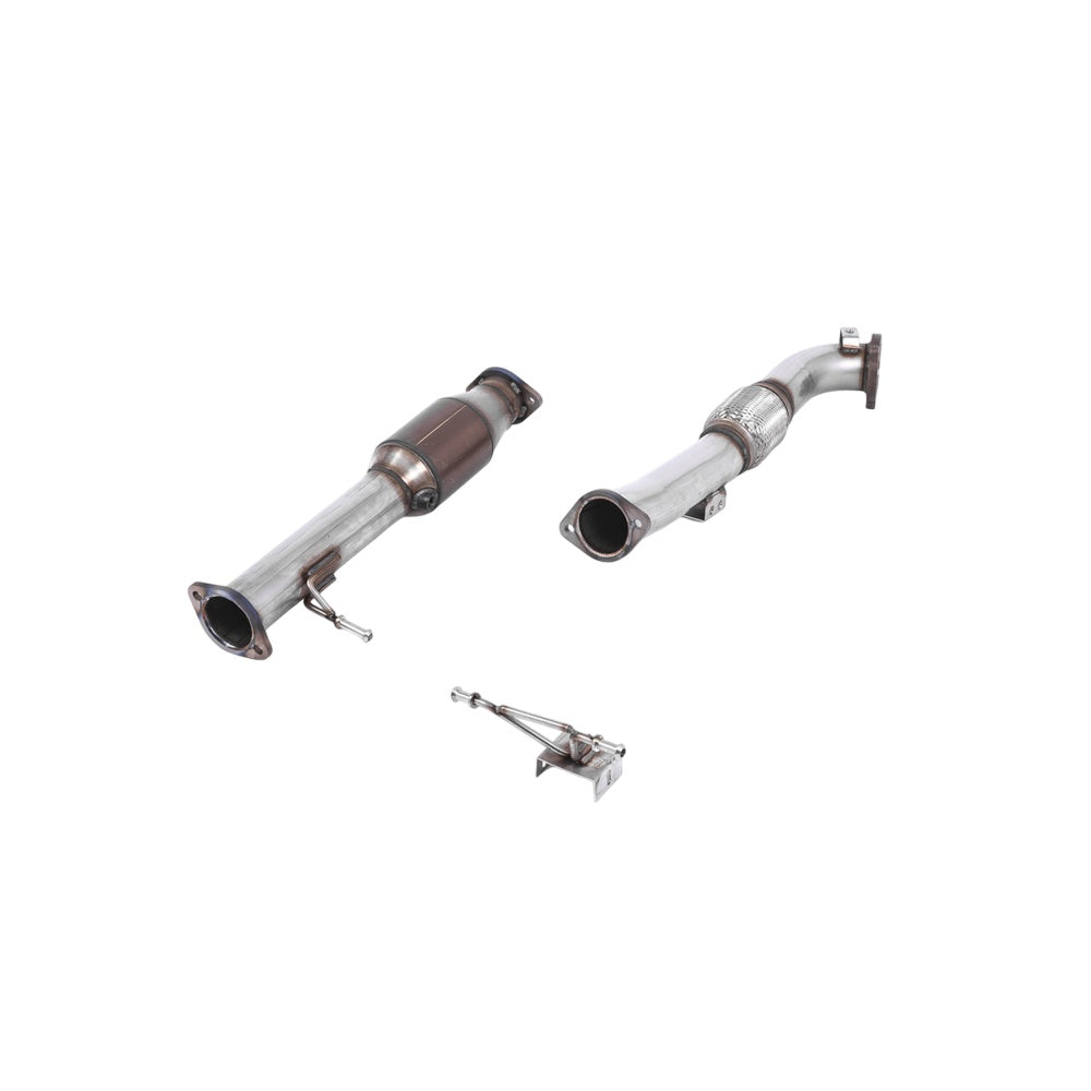 Milltek Large Bore Downpipe and Hi-Flow Sports Cat Exhaust Ford Focus Mk2 RS 2.5T 305PS 09-10