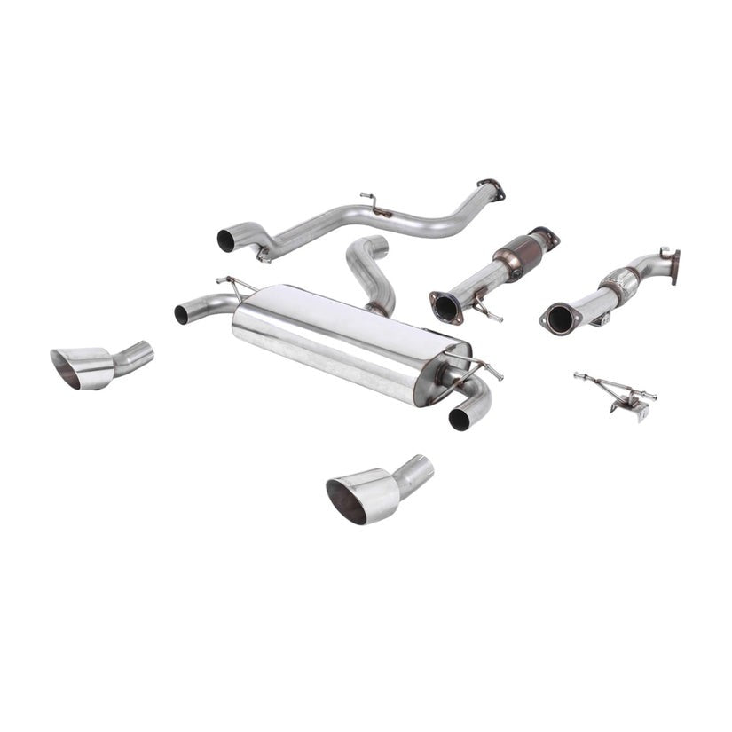Milltek Turbo Back Exhaust with Sports Cat Ford Focus Mk2 RS 2.5T 305PS 09-10 SSXFD083