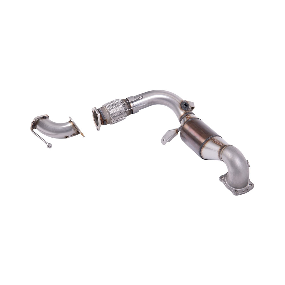 Milltek Large Bore Downpipe and Hi-Flow Sports Cat Exhaust Ford Fiesta Mk7/Mk7.5 1.0T EcoBoost (100/125/140PS) 13-17