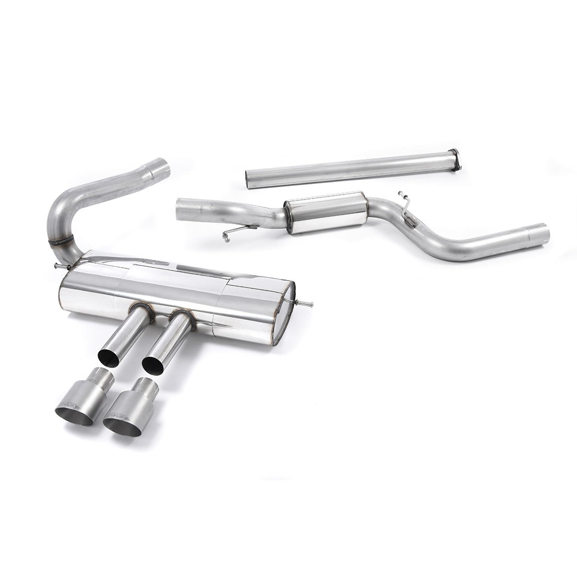 Milltek Cat Back Exhaust Ford Focus Mk3 ST 2.0 EcoBoost Estate Sedan Limousine 12-18