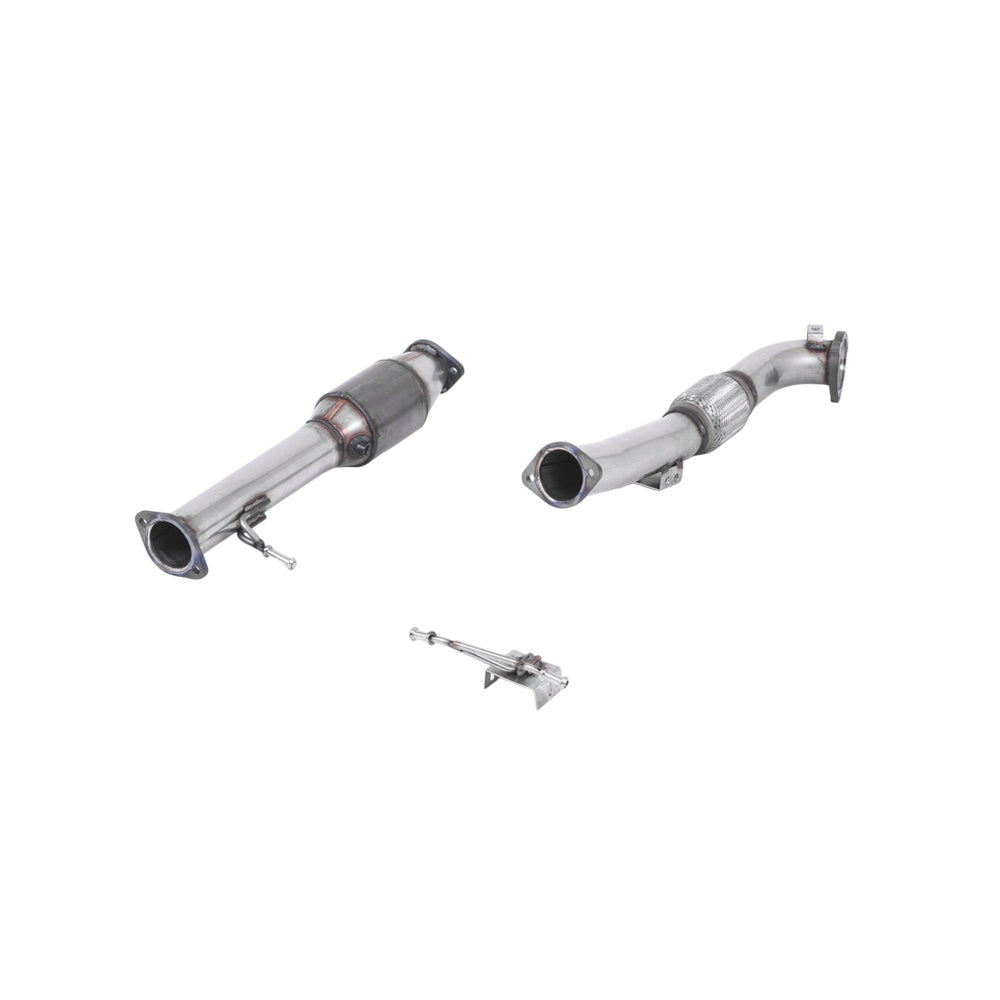 Milltek Large Bore Downpipe and Hi-Flow Sports Cat Exhaust Ford Focus Mk2 ST 225 05-10