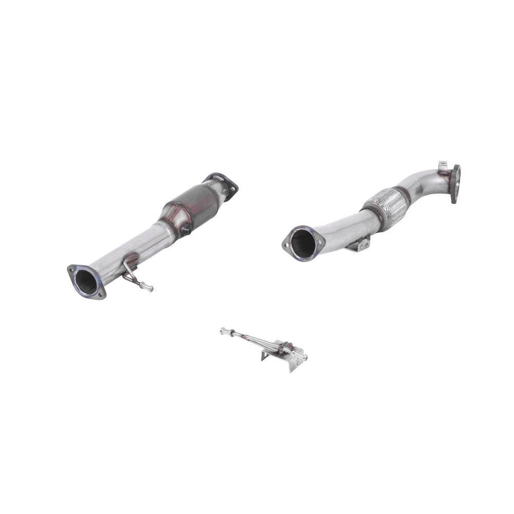 Milltek Large Bore Downpipe and Hi-Flow Sports Cat Exhaust Ford Focus Mk2 ST 225 05-10