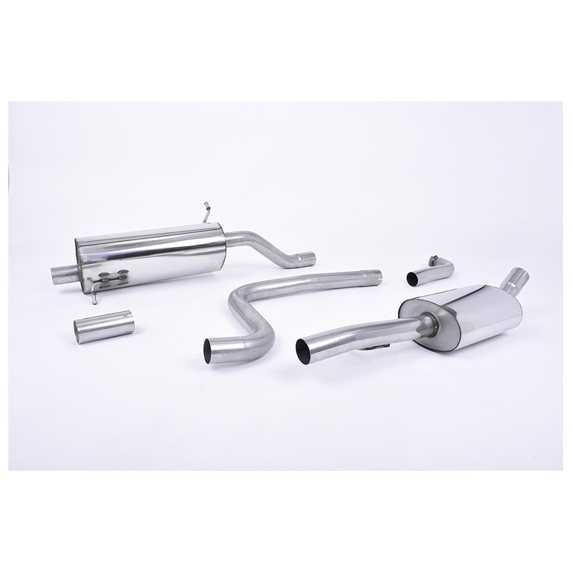 Milltek Cat Back Exhaust Ford Fiesta Mk8 1.0T EcoBoost ST-Line 3dr 5dr Non-OPF/GPF 17-19