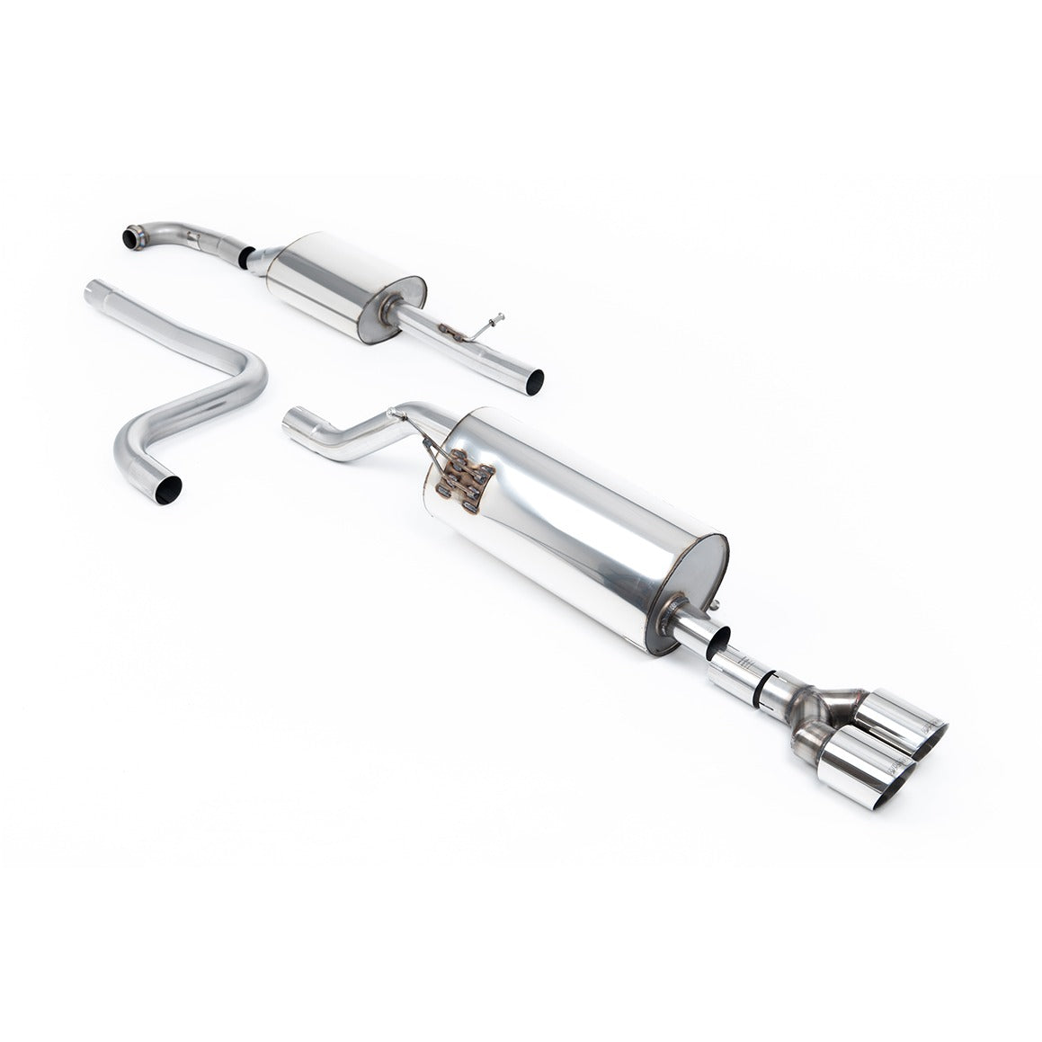 Milltek Cat Back Exhaust Ford Fiesta Mk8 1.0T EcoBoost ST-Line 3dr 5dr Non-OPF/GPF 17-19