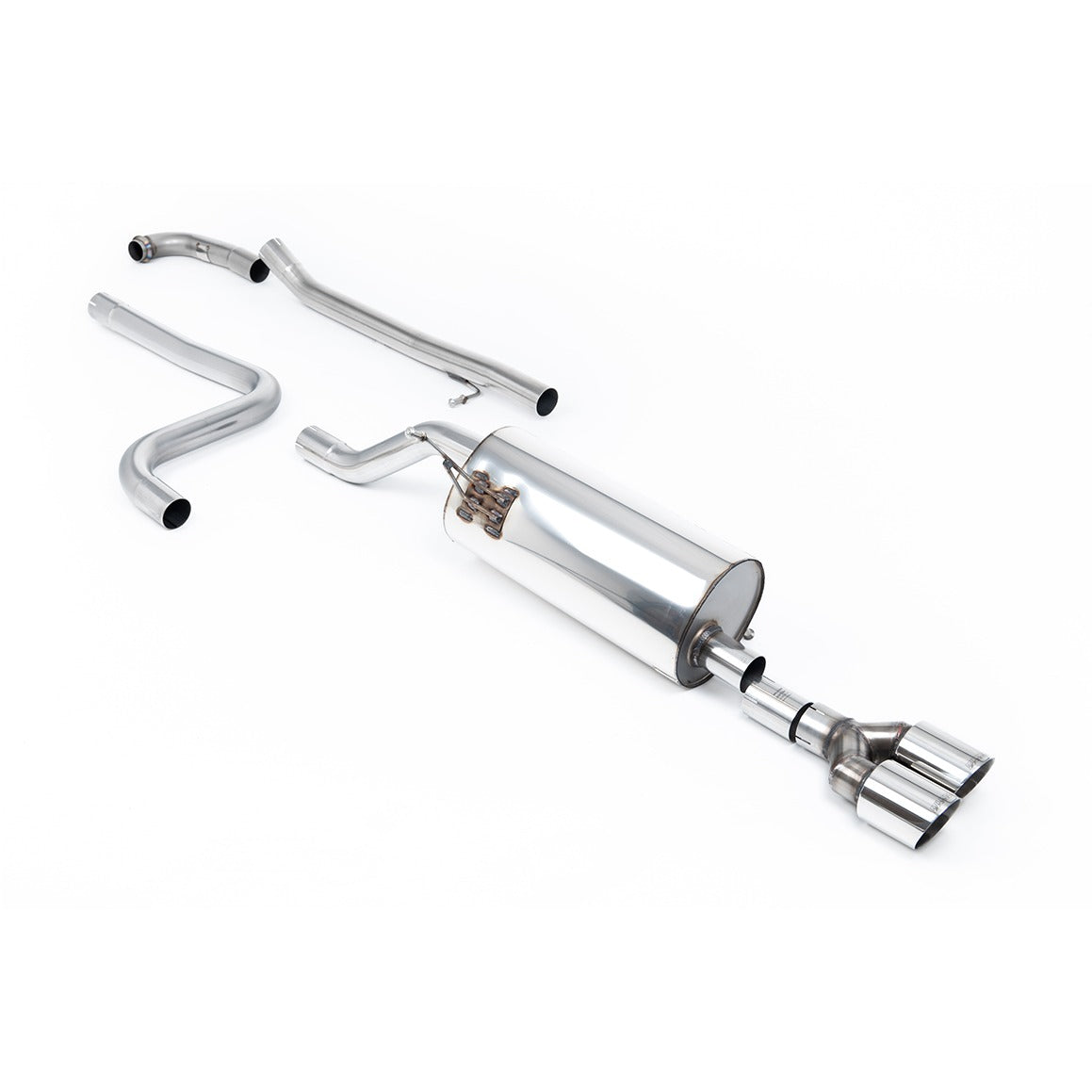 Milltek Cat Back Exhaust Ford Fiesta Mk8 1.0T EcoBoost ST-Line 3dr 5dr Non-OPF/GPF 17-19