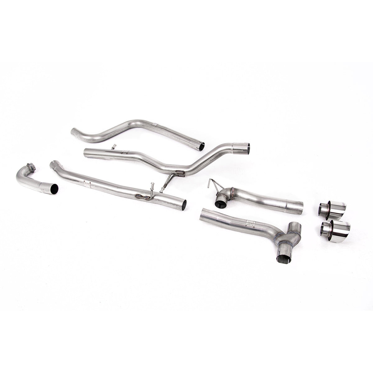 Milltek Cat Back Exhaust Ford Fiesta Mk8 1.0T EcoBoost ST-Line 3dr 5dr Non-OPF/GPF Maxton Dual Outlet 17-19