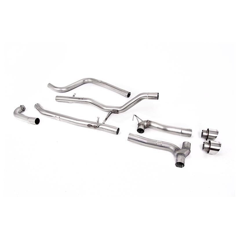 Milltek Cat Back Exhaust Ford Fiesta Mk8 1.0T EcoBoost ST-Line 3dr 5dr Non-OPF/GPF Maxton Dual Outlet 17-19
