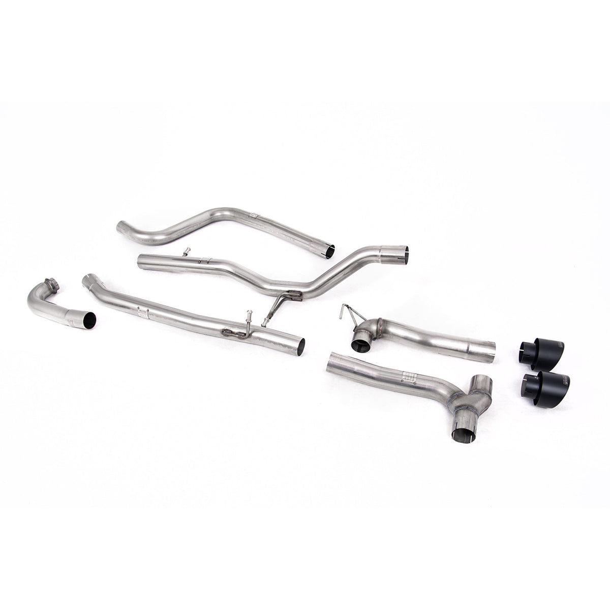 Milltek Cat Back Exhaust Ford Fiesta Mk8 1.0T EcoBoost ST-Line 3dr 5dr Non-OPF/GPF Maxton Dual Outlet 17-19