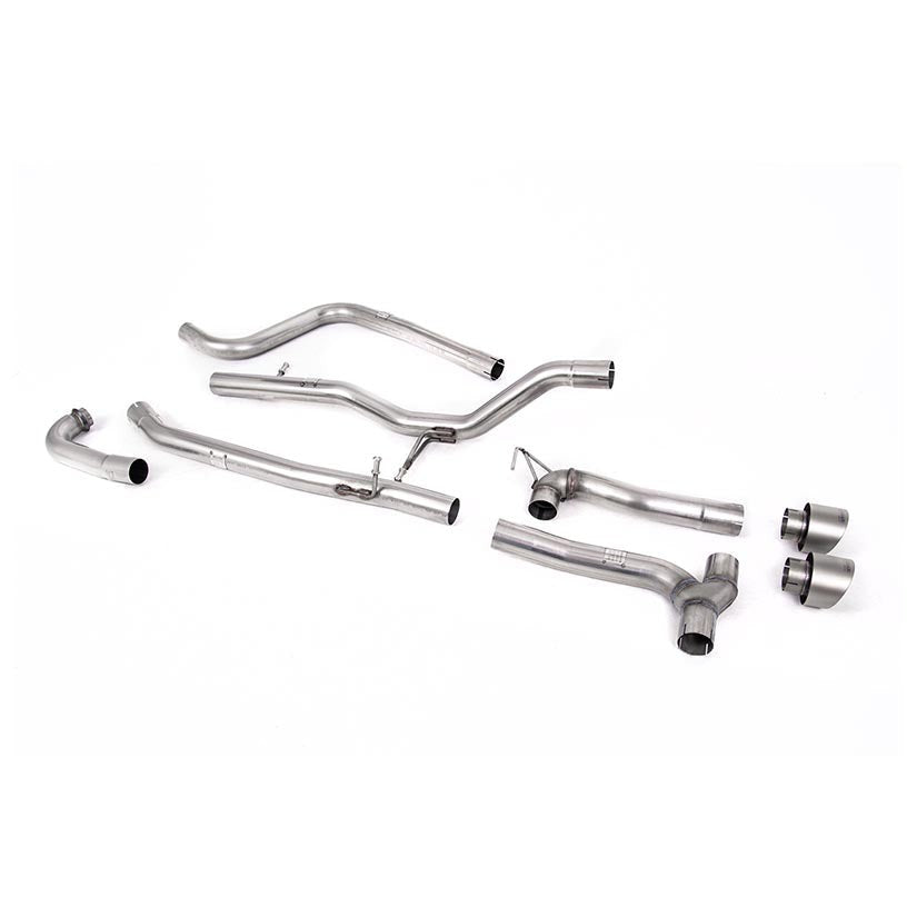 Milltek Cat Back Exhaust Ford Fiesta Mk8 1.0T EcoBoost ST-Line 3dr 5dr Non-OPF/GPF Maxton Dual Outlet 17-19