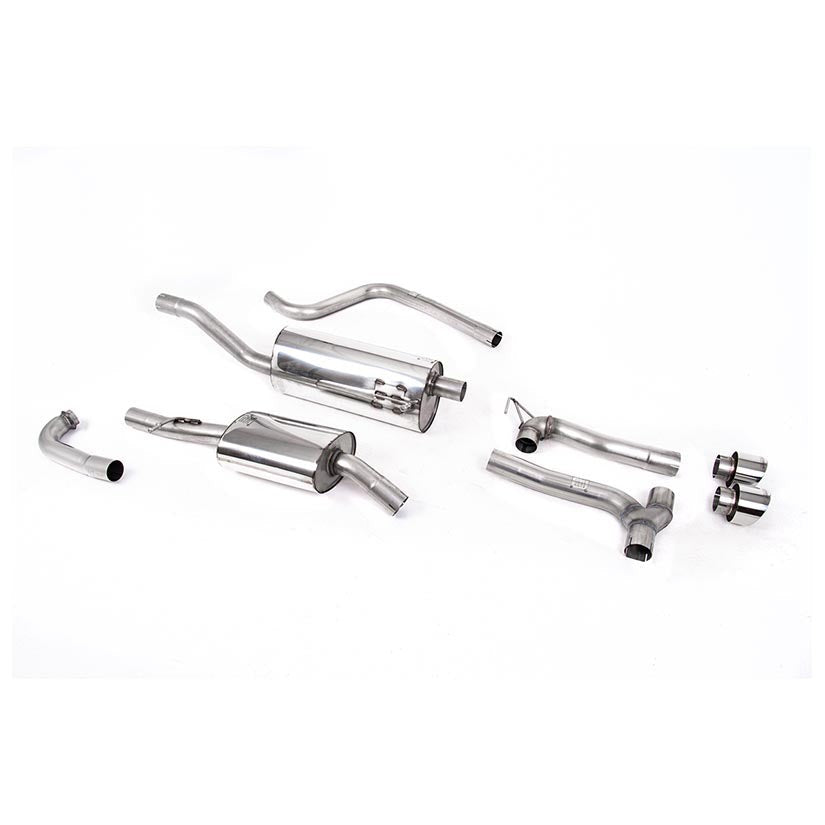 Milltek Cat Back Exhaust Ford Fiesta Mk8 1.0T EcoBoost ST-Line 3dr 5dr Non-OPF/GPF Maxton Dual Outlet 17-19