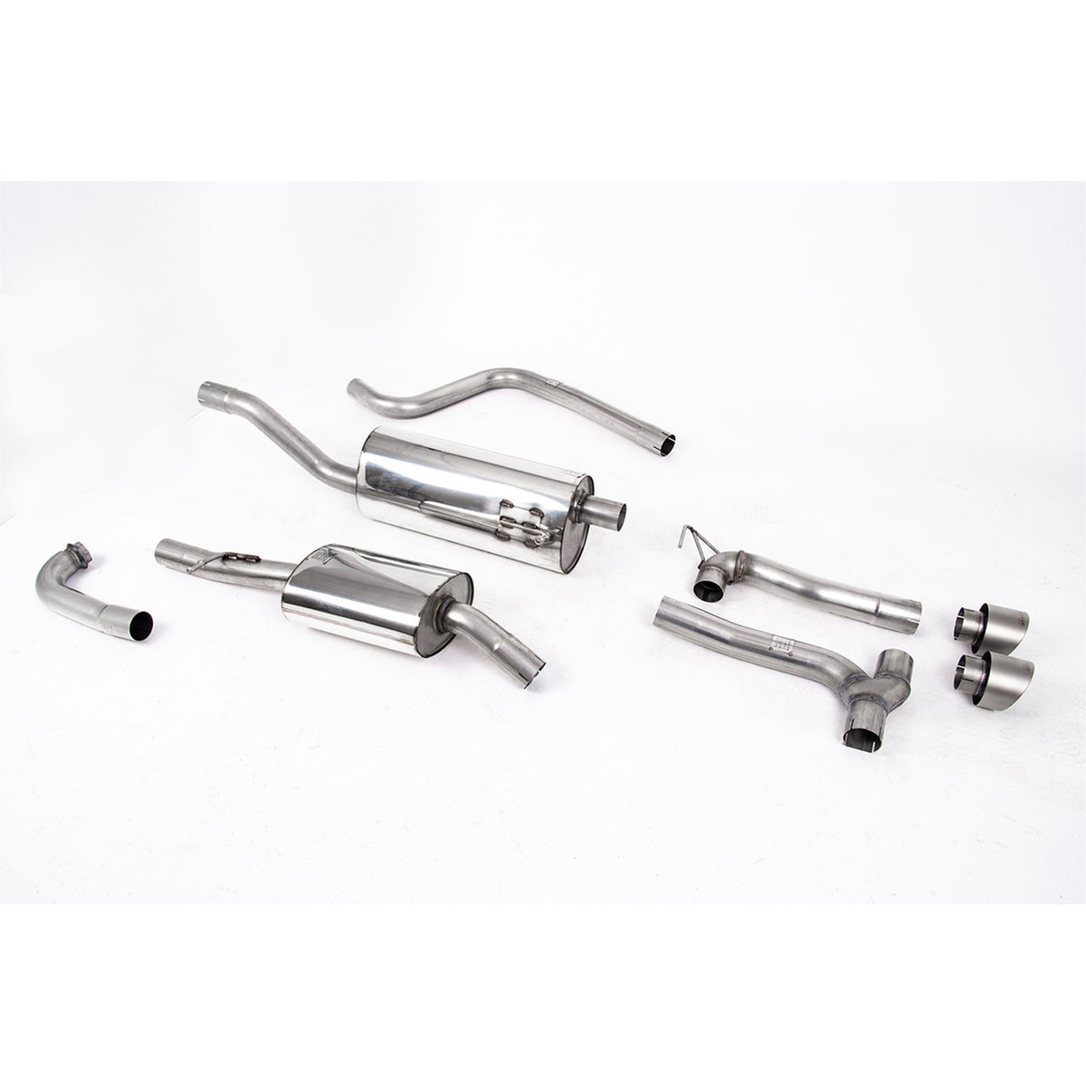 Milltek Cat Back Exhaust Ford Fiesta Mk8 1.0T EcoBoost ST-Line 3dr 5dr Non-OPF/GPF Maxton Dual Outlet 17-19