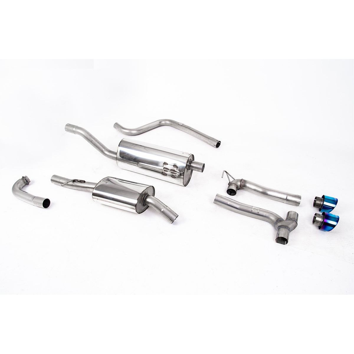 Milltek Cat Back Exhaust Ford Fiesta Mk8 1.0T EcoBoost ST-Line 3dr 5dr Non-OPF/GPF Maxton Dual Outlet 17-19