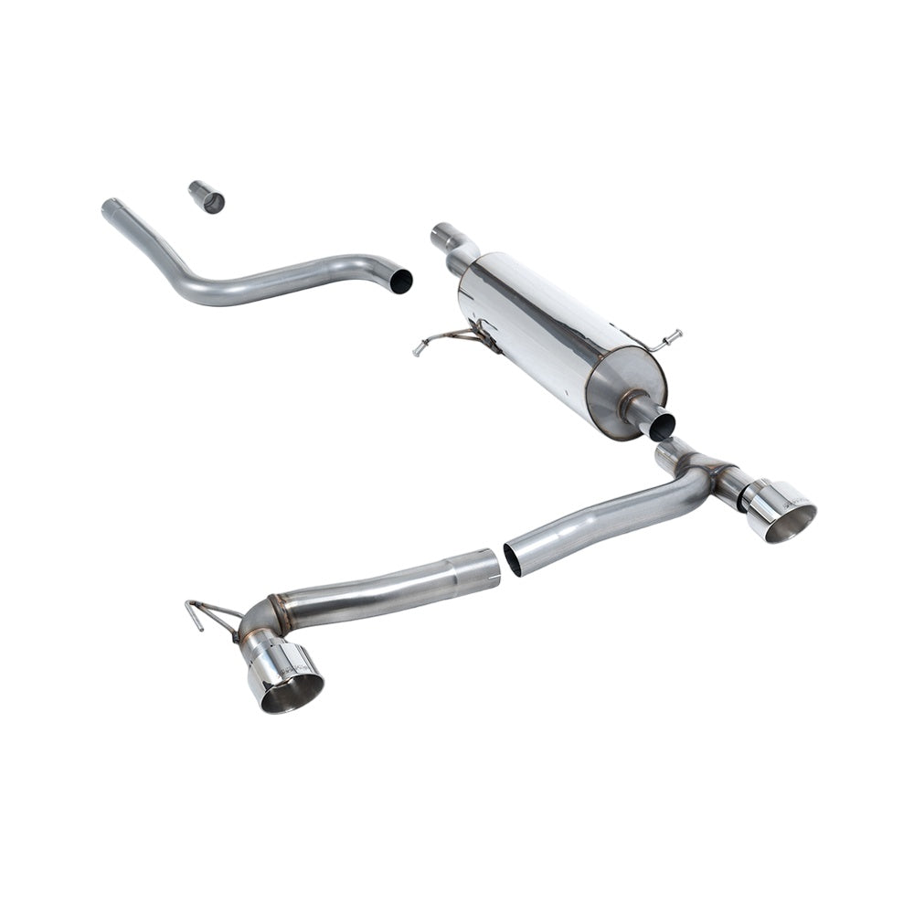 Milltek Particulate Filter-back Exhaust Ford Fiesta Mk8 1.0T EcoBoost ST-Line 3 and 5-Door (100ps and 125ps OPF/GPF Models Only) Maxton Dual Outlet Kits 19-25