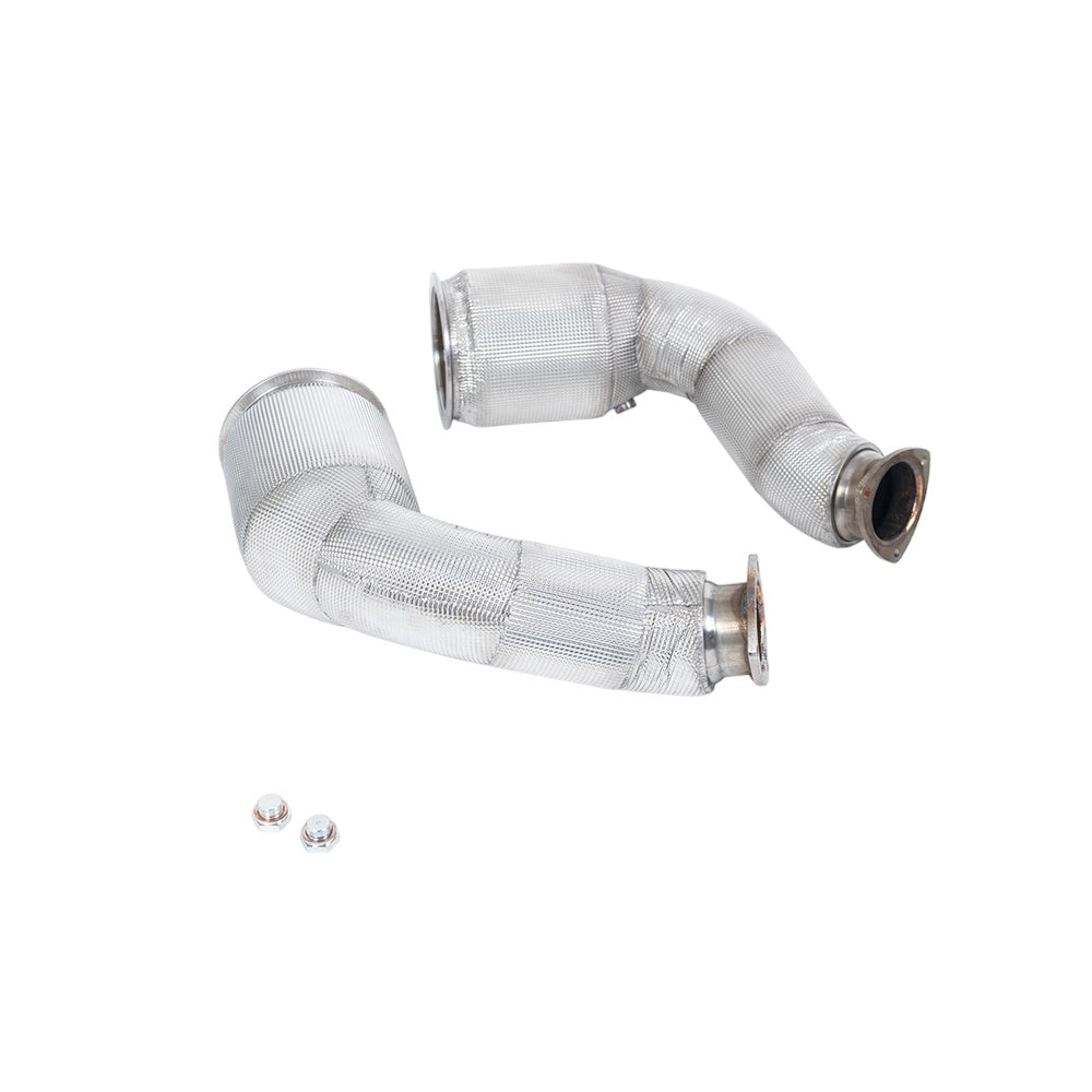 Milltek Large Bore Downpipes and Hi-Flow Sports Cats Exhaust Lamborghini Urus 4.0 Twin Turbo V8 650PS 18-25