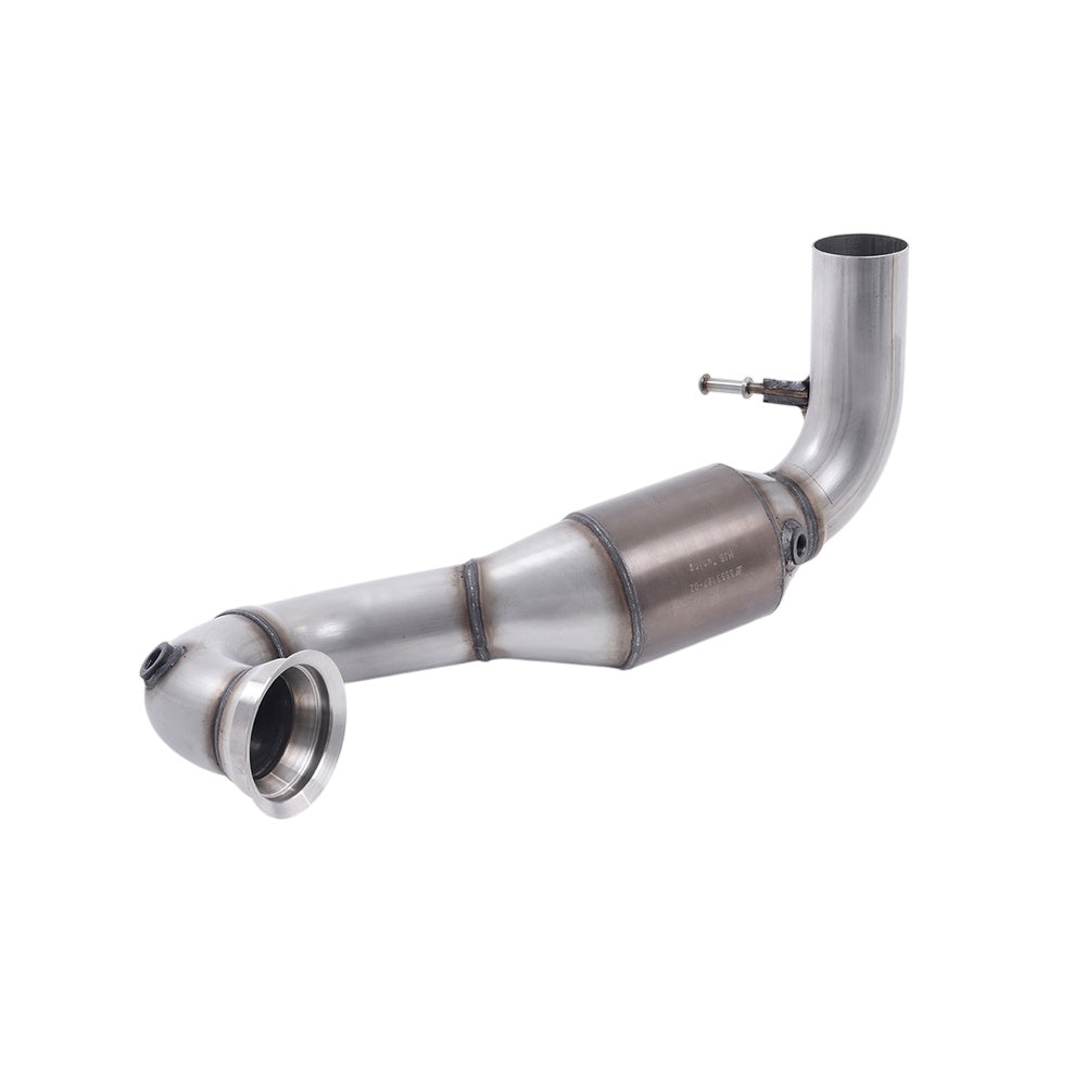 Milltek Large Bore Downpipe and Hi-Flow Sports Cat Exhaust Mercedes CLA-Class CLA45 AMG 2.0 Turbo 13-18