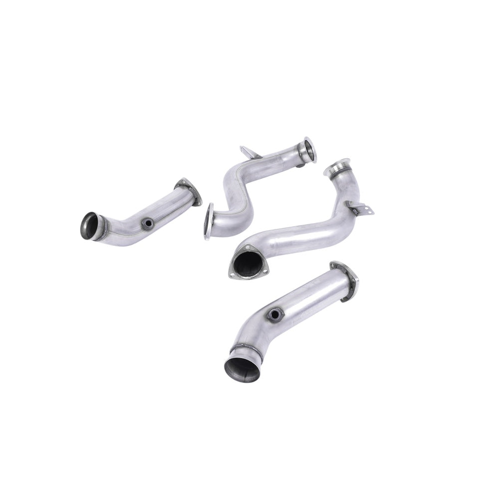 Milltek Large-bore Downpipes and Cat Bypass Pipes Exhaust Mercedes C-Class C63 and C63 S (W205) Saloon 4.0 Bi-Turbo V8 (Non-GPF Equipped Models Only) 15-25