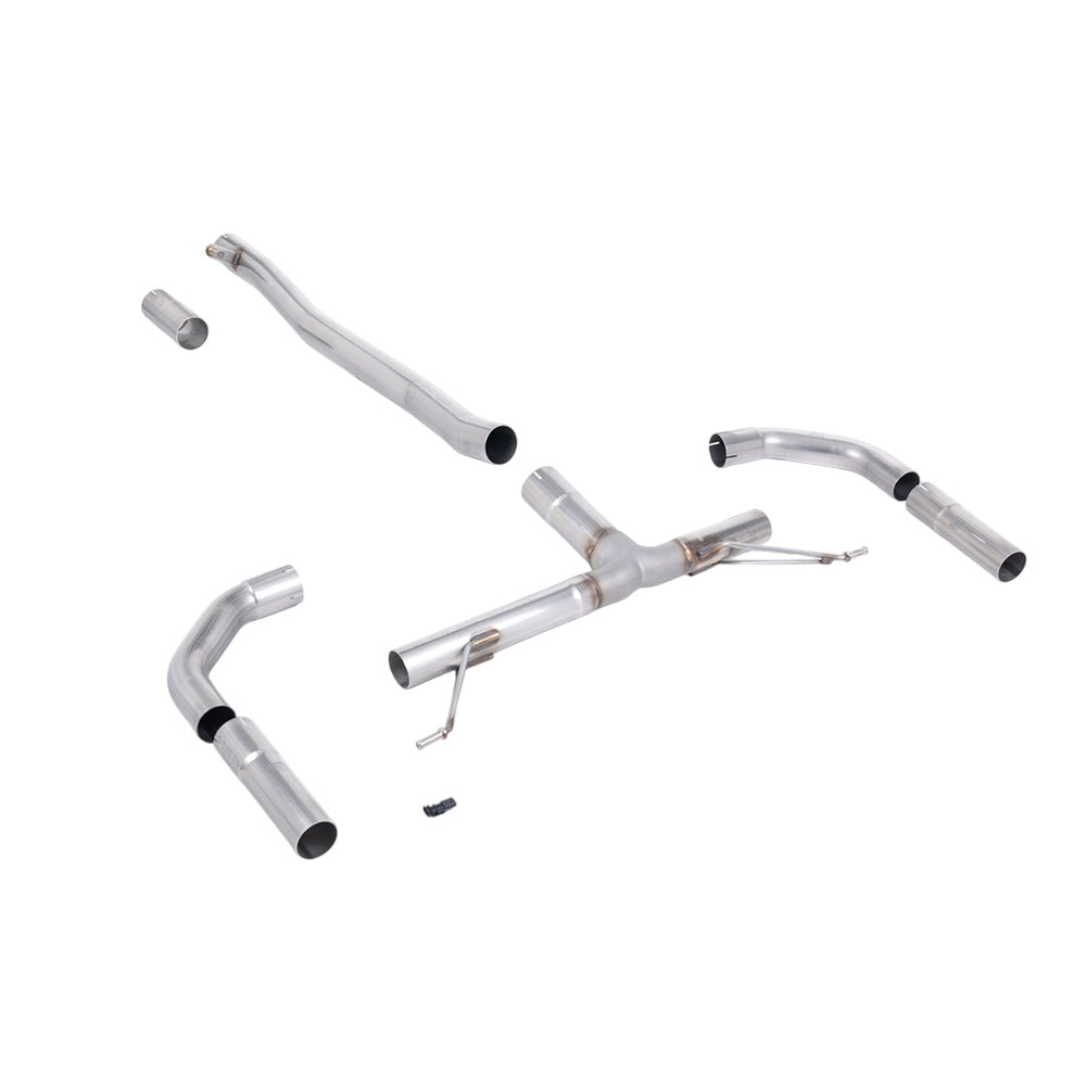 Milltek Front Pipe-back Exhaust Mercedes CLA-Class CLA35 AMG 2.0 Turbo Coupe and Shooting Brake (Non-OPF/GPF Models) 19-25