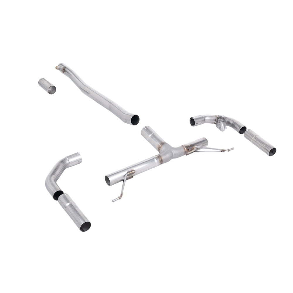 Milltek Front Pipe-back Exhaust Mercedes A-Class A35 AMG 2.0 Turbo (Saloon / Sedan Only Non OPF/GPF Models) 19-25