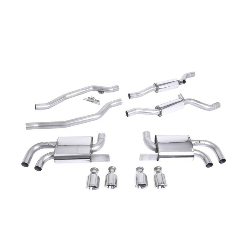 Milltek Cat Back Exhaust Porsche Cayenne 958 Turbo 4.8 V8 Pre-Facelift 10-14