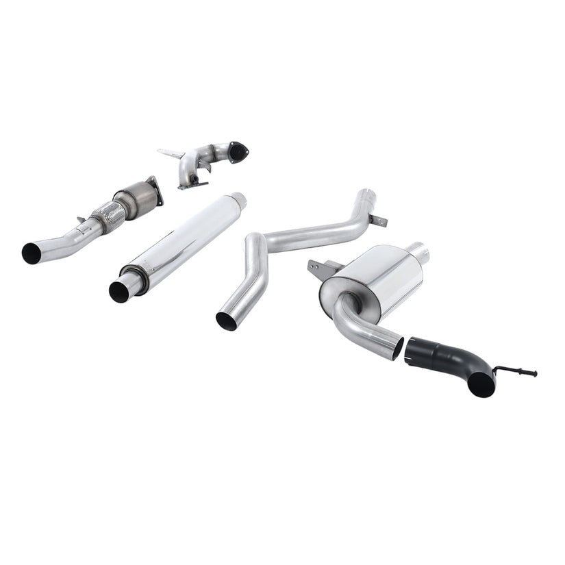 Milltek Turbo Back Exhaust with Sports Cat Renault Mégane Renaultsport II inc Cup Trophy-R 10-17 SSXRN419