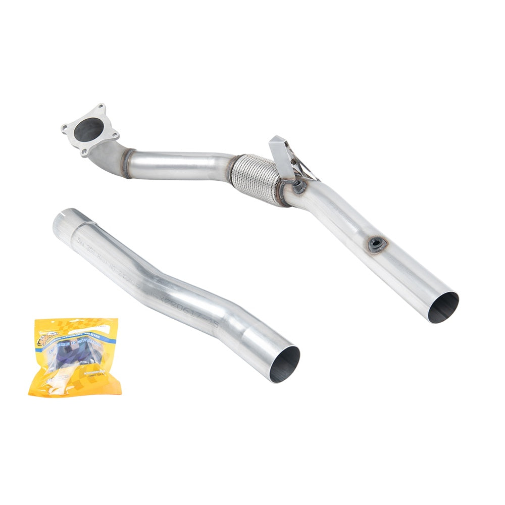 Milltek Large-bore Downpipe and De-cat Exhaust Volkswagen Beetle 2.0 TSI (A5 Chassis) 11-15