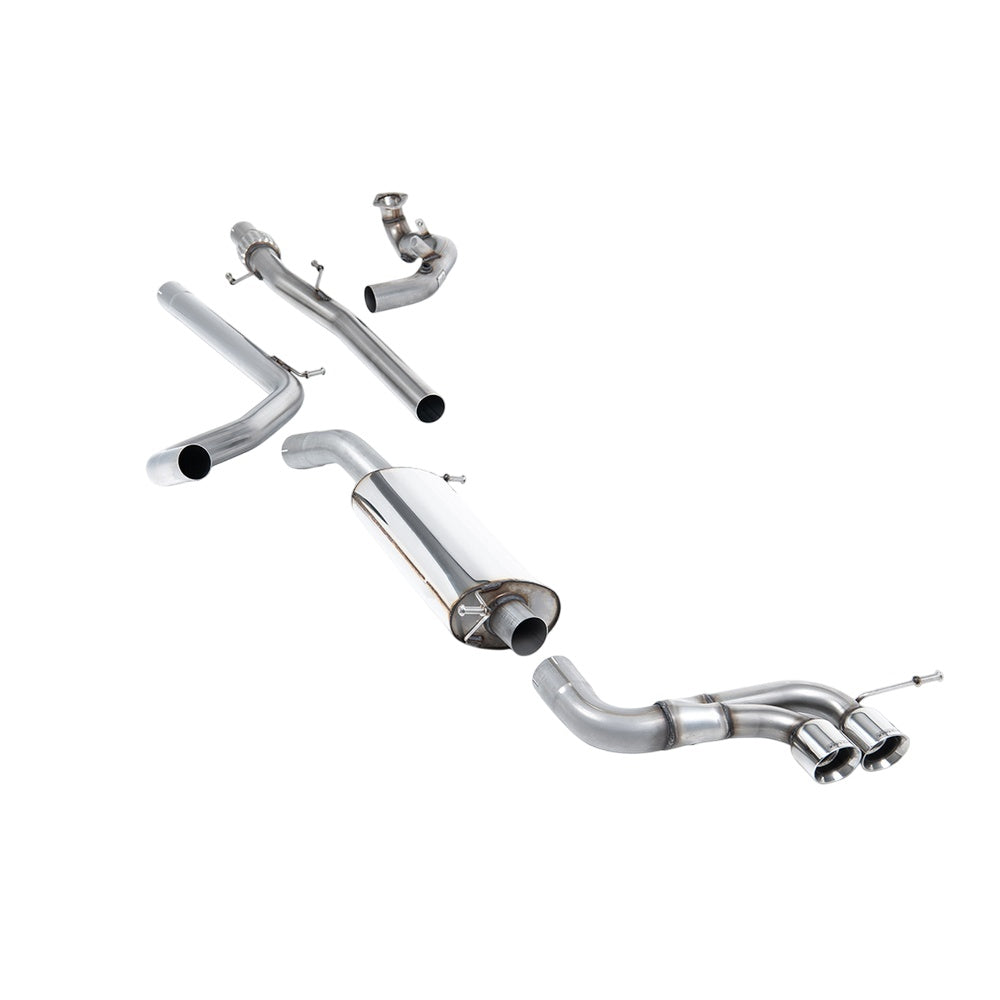 Milltek Turbo-back excluding Hi-Flow Sports Cat Exhaust Seat Ibiza Cupra / Bocanegra 1.4 TSI 180PS 09-15