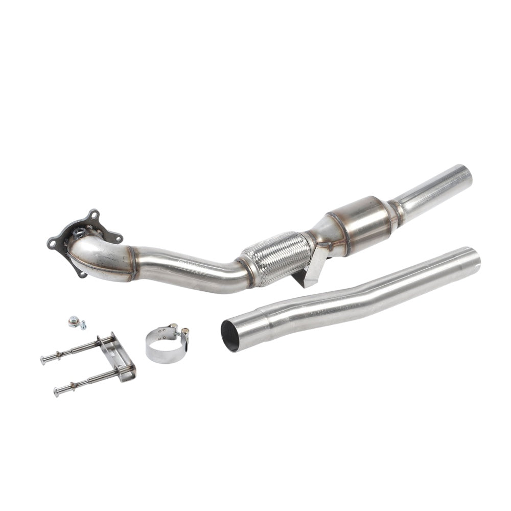 Milltek Large Bore Downpipe and Hi-Flow Sports Cat Exhaust Seat Leon Cupra R 2.0 TSI 265PS 10-12