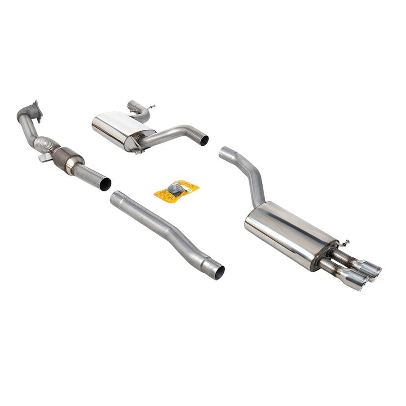 Milltek Turbo Back Exhaust with Sports Cat Skoda Octavia vRS 2.0T FSi 06-10
