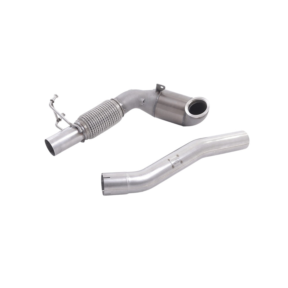 Milltek Cast Downpipe with Race Cat Exhaust Skoda Octavia vRS 2.0 TSI 220PS and 230PS Hatch and Estate (manual and DSG-auto) 13-18