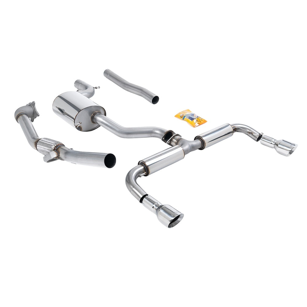 Milltek Turbo-back excluding Hi-Flow Sports Cat Exhaust Volkswagen Golf Mk6 GTi 2.0 TSI 210PS 09-13