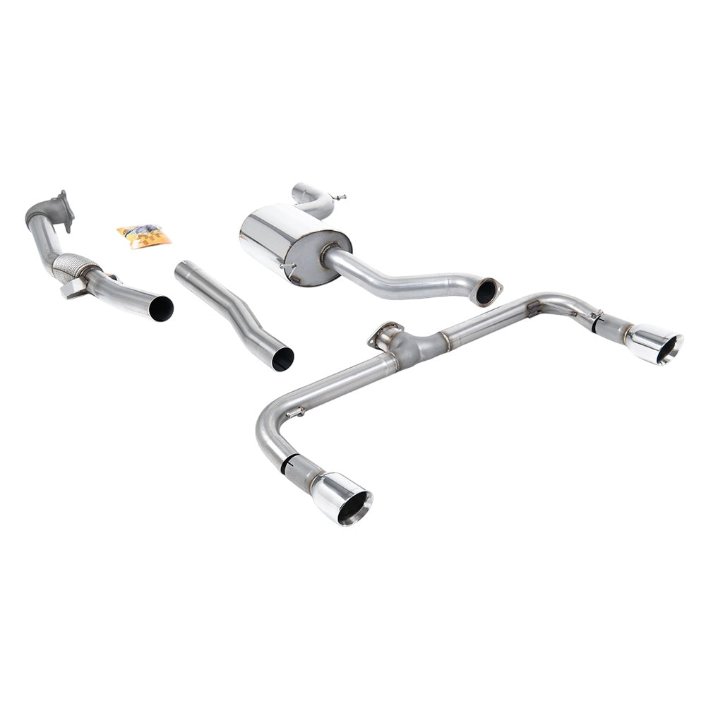 Milltek Turbo-back excluding Hi-Flow Sports Cat Exhaust Volkswagen Golf Mk6 GTi Edition 35 11-12