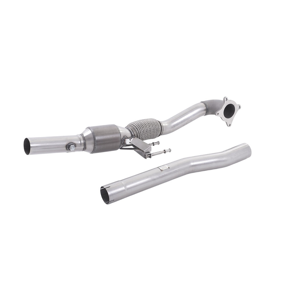 Milltek Large Bore Downpipe and Hi-Flow Sports Cat Exhaust Volkswagen Golf Mk6 R 2.0 TFSi 270PS 09-13