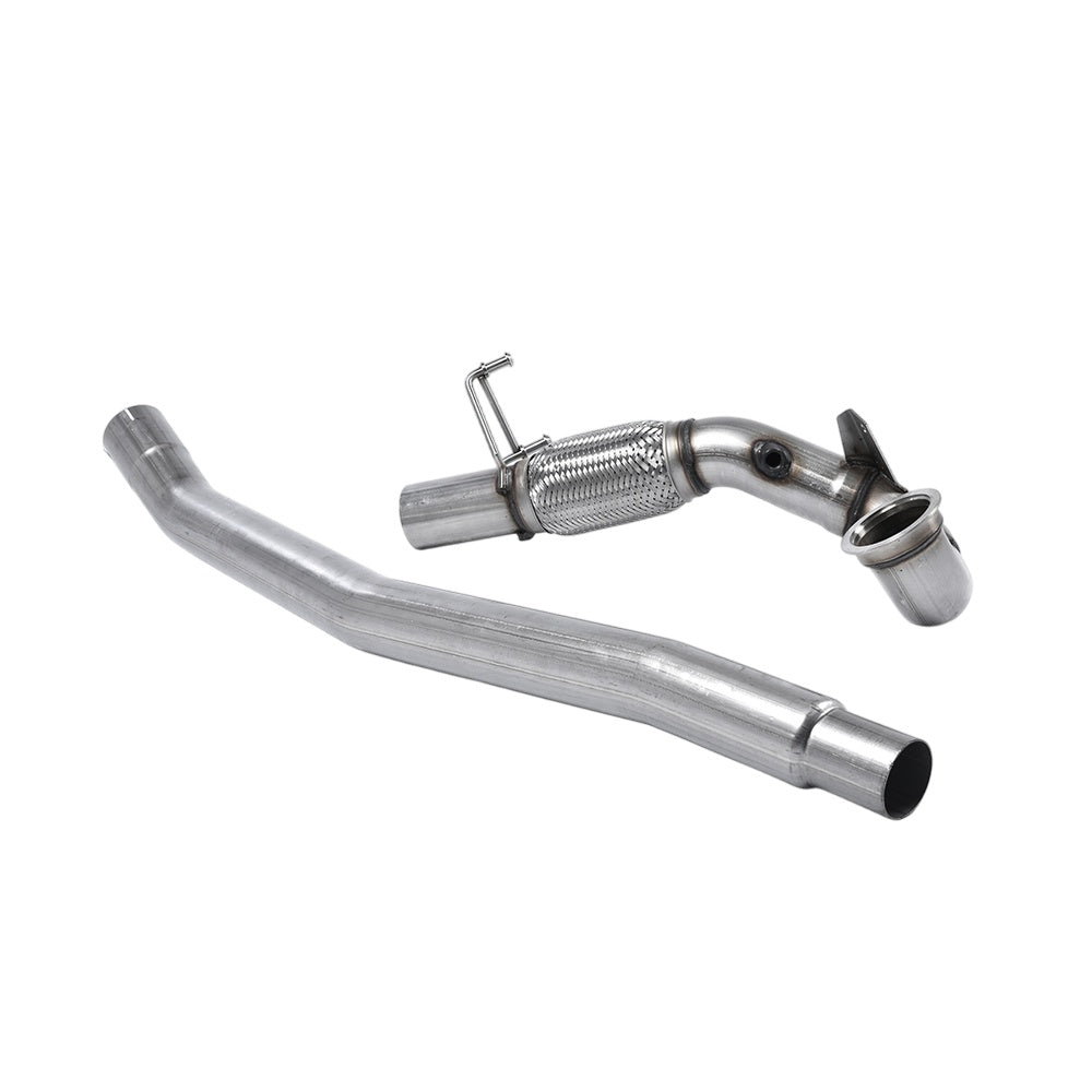 Milltek Large-bore Downpipe and De-cat Exhaust Audi S3 2.0 TFSi Quattro 3-Door 8V/8V.2 (Non-GPF Equipped Models Only) 13-18