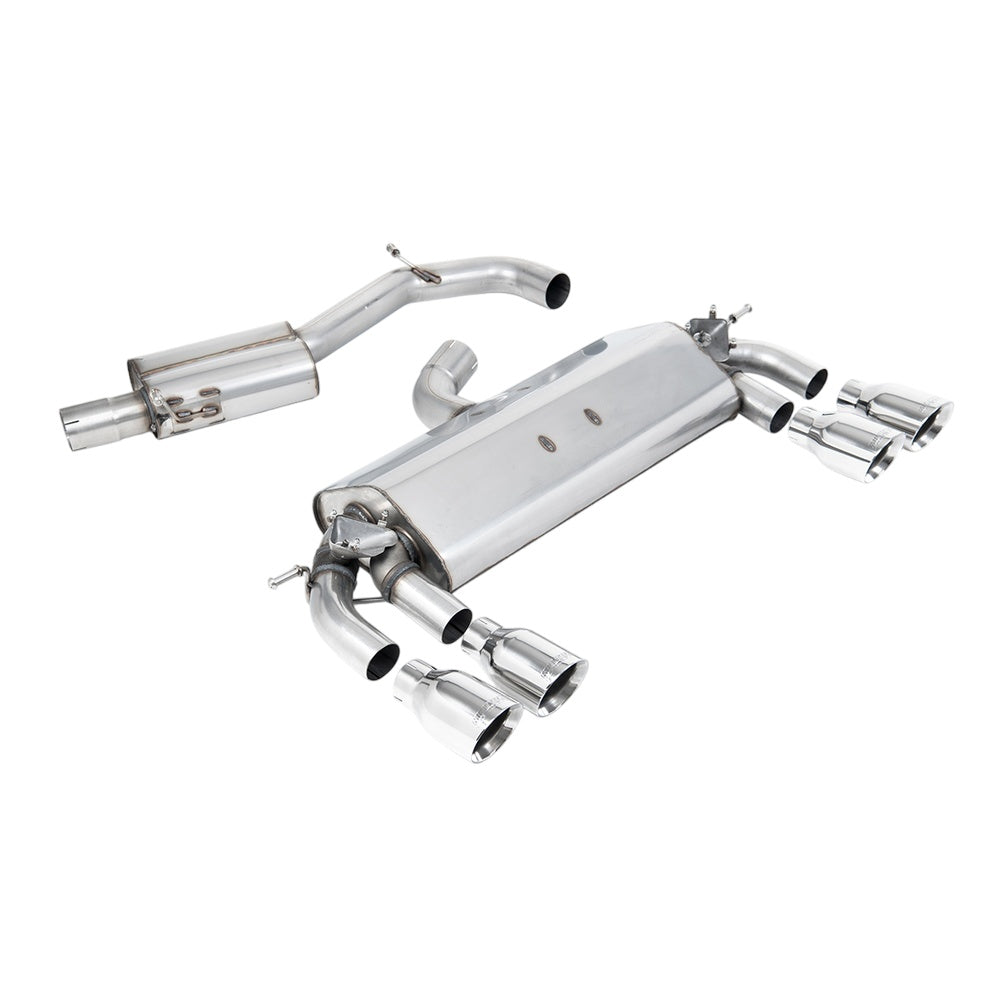 Milltek Cat Back Exhaust Volkswagen Golf Mk7 R 2.0 TSI 300PS (ECE Approved and 76.2mm Systems) 14-16