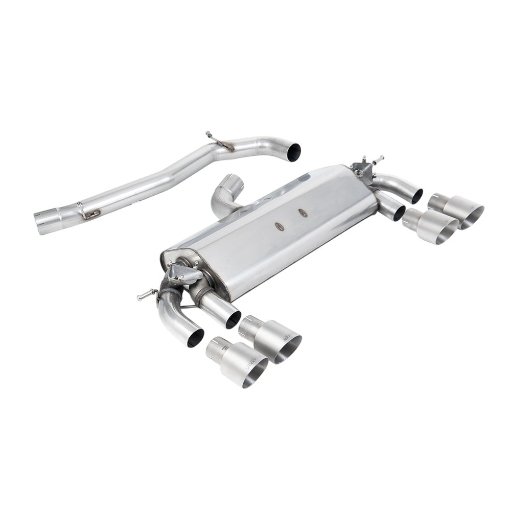 Milltek Cat Back Exhaust Volkswagen Golf Mk7 R 2.0 TSI 300PS (ECE Approved and 76.2mm Systems) 14-16