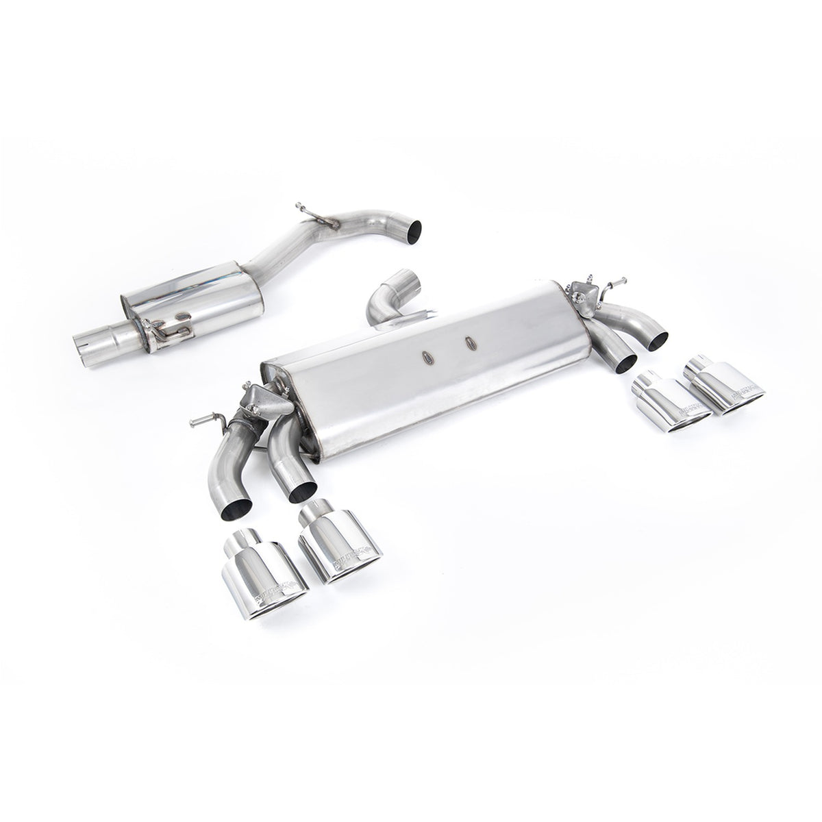 Milltek Cat Back Exhaust Volkswagen Golf Mk7.5 R 2.0 TSI 310PS Non-GPF 76mm EC Approved 17-21