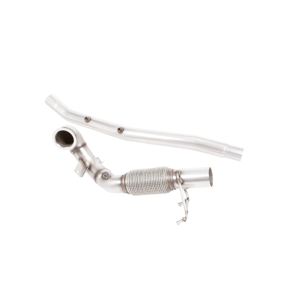 Milltek Large-bore Downpipe and De-cat Exhaust Volkswagen Golf Mk7.5 R 2.0 TSI 300PS (GPF Equipped Models Only) 76mm and EC Approved Systems 19-20