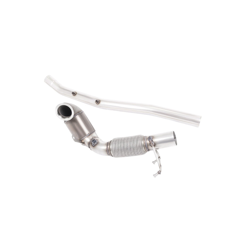 Milltek Large Bore Downpipe and Hi-Flow Sports Cat Exhaust Volkswagen T-Roc R 2.0TSI 300ps (with OPF/GPF) 19-22