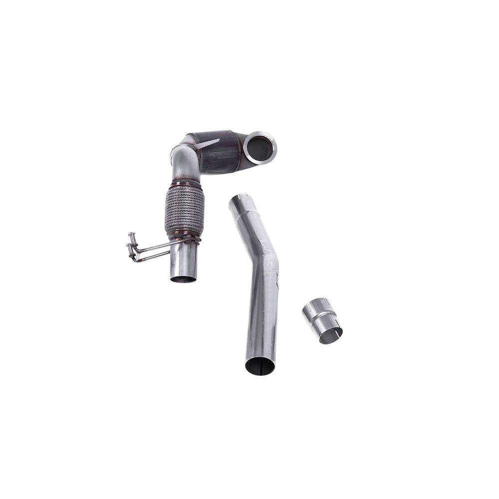 Milltek Cast Downpipe with Race Cat Exhaust Volkswagen Polo GTI 2.0 TSI (AW 5-Door) Non GPF/OPF Models Only 18-19